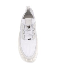 Baskets basses en toile blanches Tod's