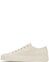 Baskets basses en toile blanches Common Projects