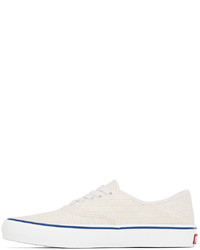 Baskets basses en toile blanches Vans