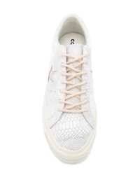 Baskets basses en toile blanches Converse