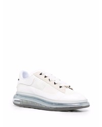 Baskets basses en toile blanches Alexander McQueen