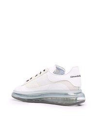 Baskets basses en toile blanches Alexander McQueen