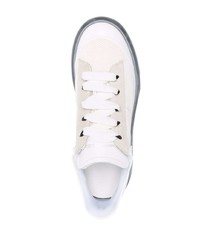 Baskets basses en toile blanches Alexander McQueen