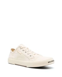 Baskets basses en toile blanches Balenciaga