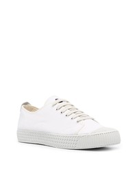 Baskets basses en toile blanches Car Shoe