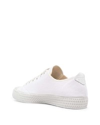 Baskets basses en toile blanches Car Shoe