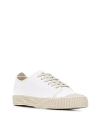 Baskets basses en toile blanches Car Shoe