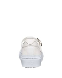 Baskets basses en toile blanches Fendi