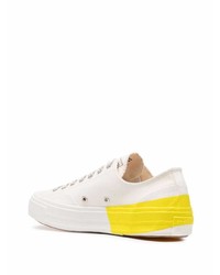 Baskets basses en toile blanches MSGM