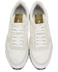 Baskets basses en toile blanches Valentino