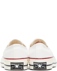 Baskets basses en toile blanches Converse