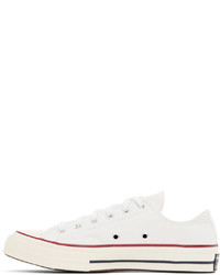 Baskets basses en toile blanches Converse