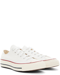 Baskets basses en toile blanches Converse