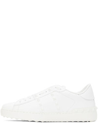 Baskets basses en toile blanches Valentino Garavani