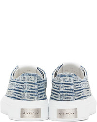 Baskets basses en toile bleu clair Givenchy