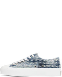 Baskets basses en toile bleu clair Givenchy