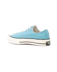 Baskets basses en toile bleu clair Converse