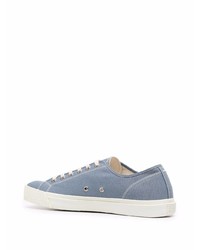 Baskets basses en toile bleu clair Maison Margiela