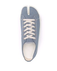 Baskets basses en toile bleu clair Maison Margiela