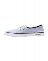 Baskets basses en toile bleu clair Tommy Hilfiger