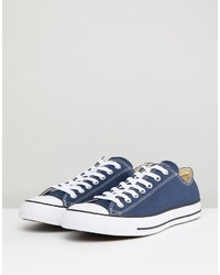 Baskets basses en toile bleu marine Converse