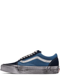 Baskets basses en toile bleu marine Vans