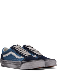 Baskets basses en toile bleu marine Vans