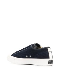 Baskets basses en toile bleu marine VISVIM