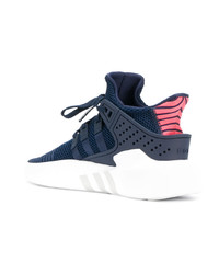 Baskets basses en toile bleu marine adidas