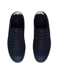 Baskets basses en toile bleu marine Car Shoe