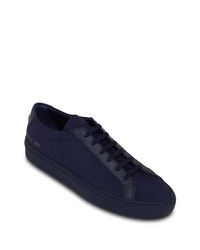 Baskets basses en toile bleu marine Common Projects