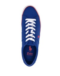 Baskets basses en toile bleu marine Polo Ralph Lauren