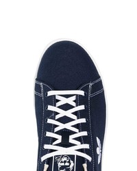 Baskets basses en toile bleu marine adidas