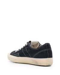 Baskets basses en toile bleu marine Golden Goose