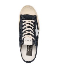 Baskets basses en toile bleu marine Golden Goose