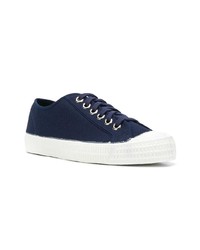 Baskets basses en toile bleu marine Stutterheim