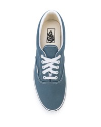 Baskets basses en toile bleues Vans