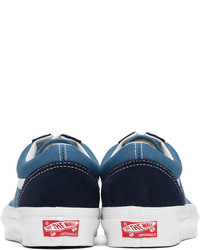 Baskets basses en toile bleues Vans