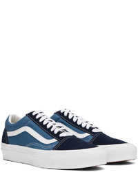 Baskets basses en toile bleues Vans