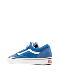 Baskets basses en toile bleues Vans