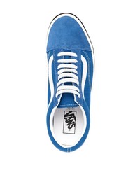 Baskets basses en toile bleues Vans