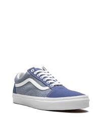 Baskets basses en toile bleues Vans