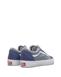 Baskets basses en toile bleues Vans