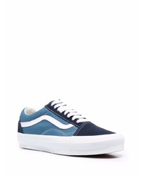 Baskets basses en toile bleues Vans