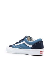 Baskets basses en toile bleues Vans