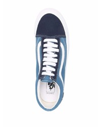 Baskets basses en toile bleues Vans