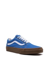 Baskets basses en toile bleues Vans