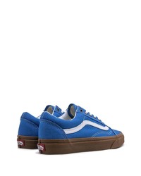 Baskets basses en toile bleues Vans