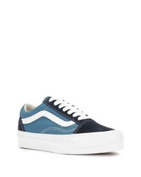 Baskets basses en toile bleues Vans