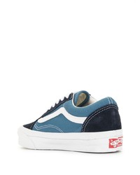 Baskets basses en toile bleues Vans